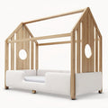 **Modern Wooden House-Shaped Sofa Design**