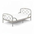 **Durable Metal Frame Twin Bed with Minimalist Design**